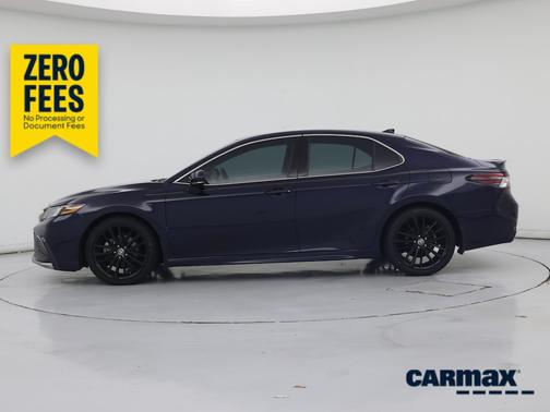 Blue 2022 Toyota Camry Hybrid XSE