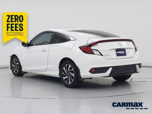 White 2018 Honda Civic LX-P