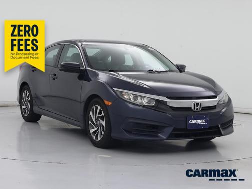Blue 2016 Honda Civic EX