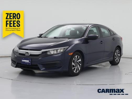 Blue 2016 Honda Civic EX