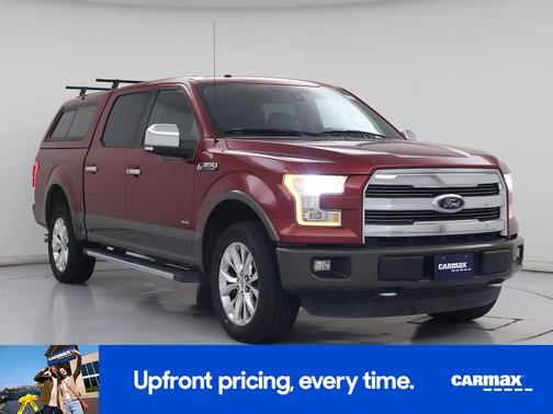 Red 2015 Ford F-150 Lariat