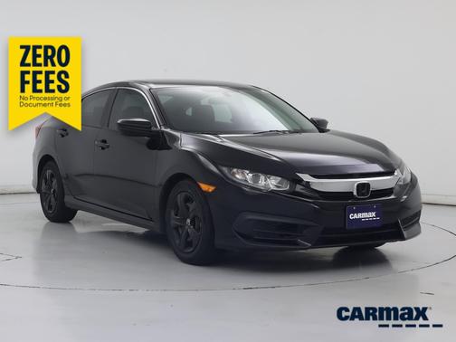 Black 2017 Honda Civic LX