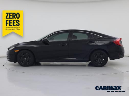 Black 2017 Honda Civic LX