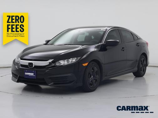 Black 2017 Honda Civic LX