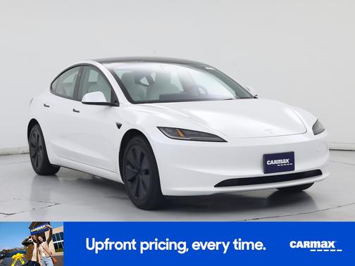 White 2025 Tesla Model 3 Long Range