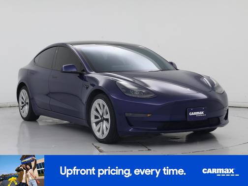 Blue 2022 Tesla Model 3