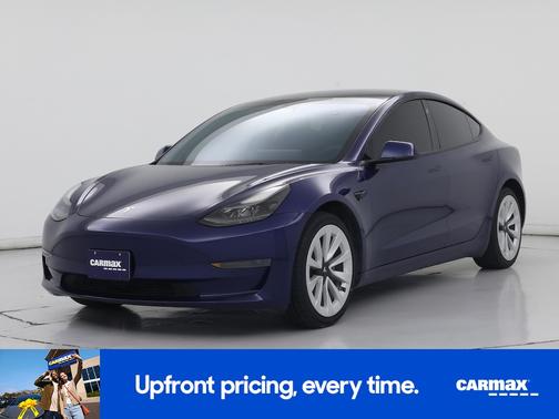 Blue 2022 Tesla Model 3