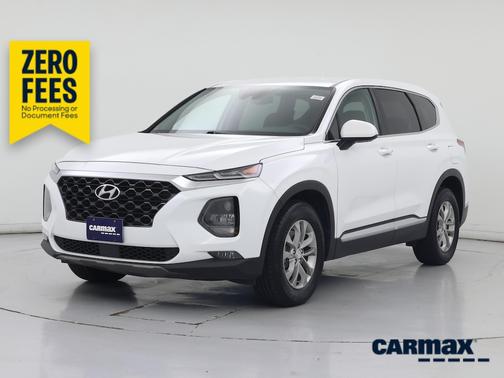 White 2020 Hyundai SANTA FE SEL