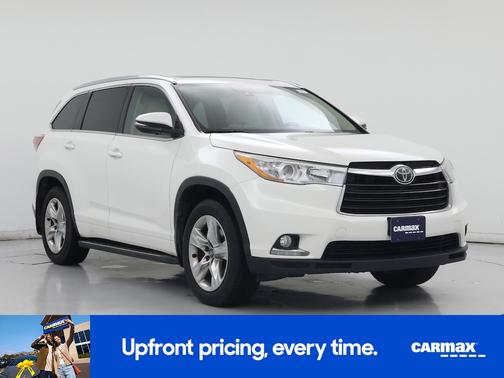 White 2016 Toyota Highlander Limited Platinum
