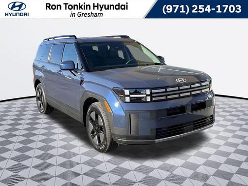 Atlantic Blue 2026 Hyundai SANTA FE HEV SEL