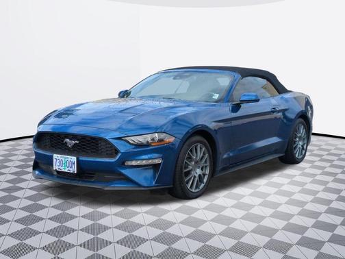 Blue Metallic 2022 Ford Mustang EcoBoost Premium