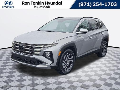 Shimmering Silver 2026 Hyundai TUCSON Hybrid Limited