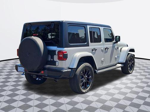 Silver Zynith Clearcoat 2023 Jeep Wrangler 4xe Sahara