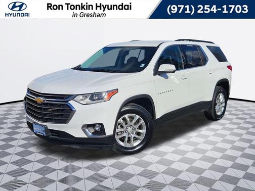 Summit White 2021 Chevrolet Traverse LT Leather