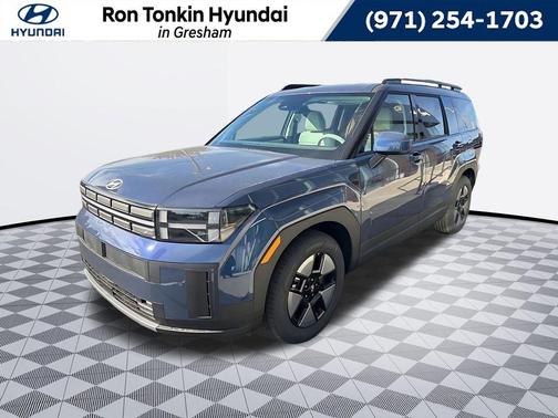 Atlantic Blue 2026 Hyundai SANTA FE HEV SEL