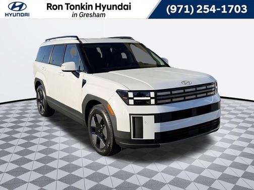 White 2026 Hyundai SANTA FE HEV SEL