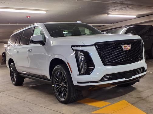 Vibrant White Tricoat 2026 Cadillac Escalade ESV Sport Platinum