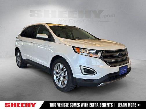 White Platinum 2018 Ford Edge Titanium