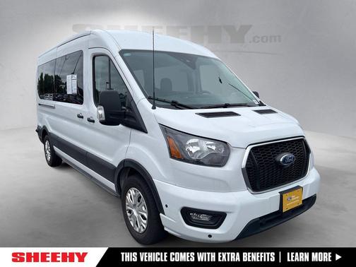 Oxford White 2024 Ford Transit-350 XLT