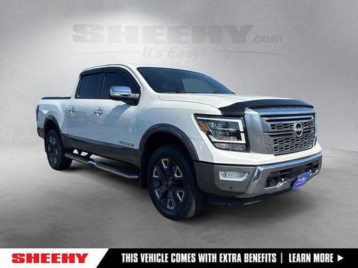 Pearl White 2023 Nissan Titan Platinum Reserve