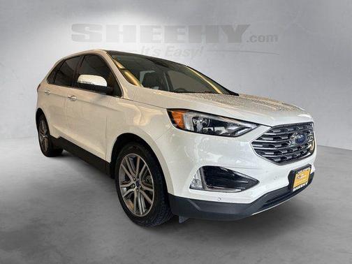 Star White Metallic Tri-Coat 2022 Ford Edge Titanium