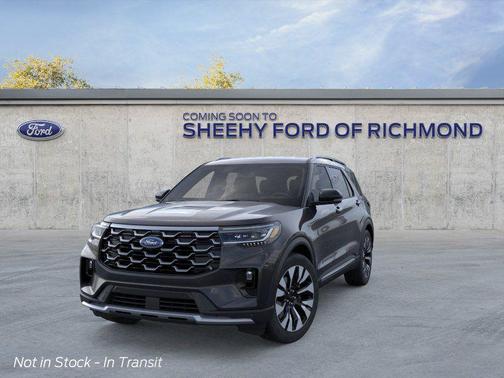Agate Black Metallic 2026 Ford Explorer Platinum