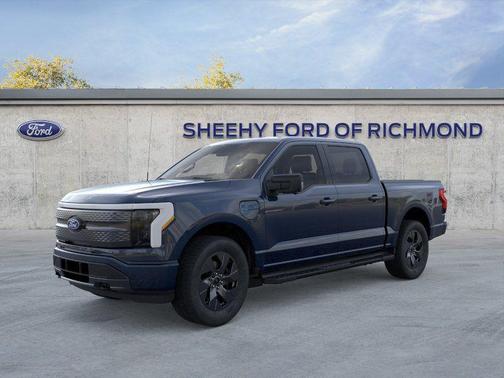 Antimatter Blue Metallic 2025 Ford F-150 Lightning Flash
