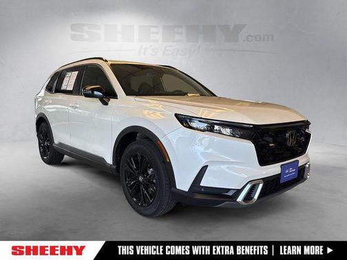 Platinum White Pearl 2025 Honda CR-V Hybrid Sport Touring AWD