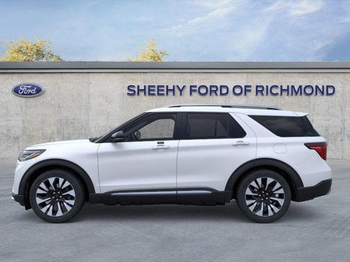 White 2026 Ford Explorer Platinum
