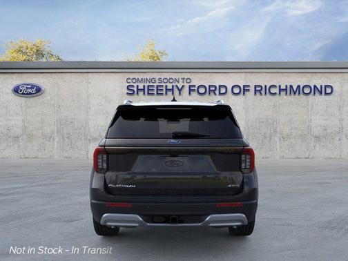 Agate Black Metallic 2026 Ford Explorer Platinum