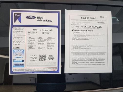 Blue Metallic 2020 Ford Explorer XLT