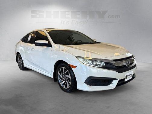 White 2017 Honda Civic EX