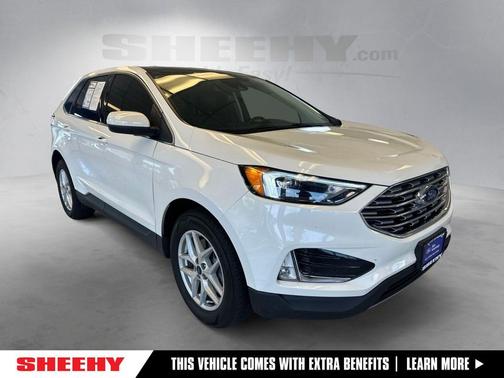 Star White Metallic Tri-Coat 2022 Ford Edge SEL
