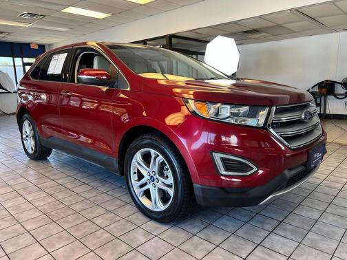 Ruby Red Metallic Tinted Clearcoat 2018 Ford Edge Titanium