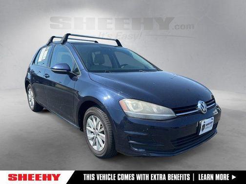 Night Blue Metallic 2015 Volkswagen Golf Auto TSI S w/Sunroof