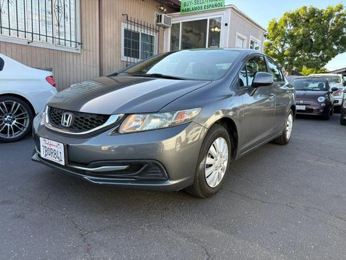 Polished Metal Metallic 2013 Honda Civic LX