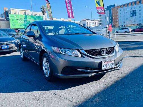 Polished Metal Metallic 2013 Honda Civic LX