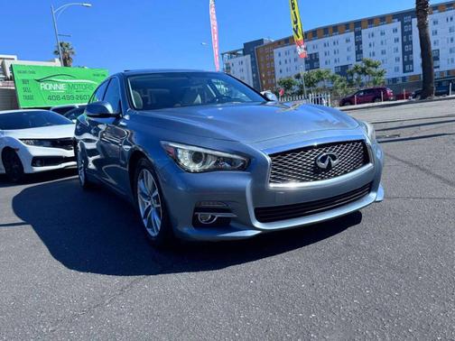 Hagane Blue 2014 INFINITI Q50 Hybrid Premium