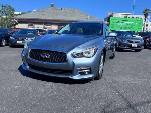 Hagane Blue 2014 INFINITI Q50 Hybrid Premium