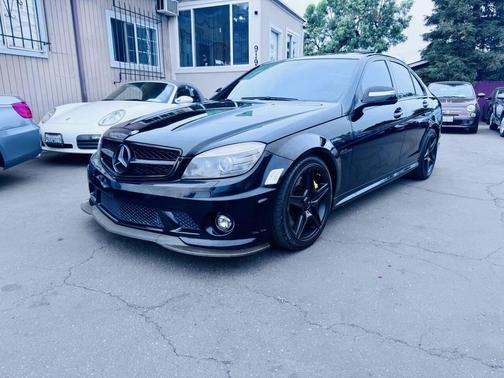 Black 2009 Mercedes-Benz C-Class C 63 AMG 4dr Sedan
