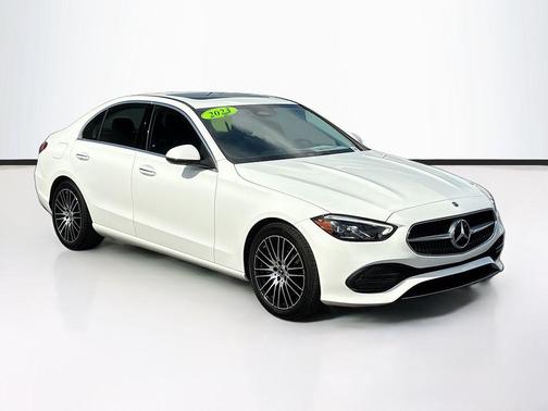 Polar White 2023 Mercedes-Benz C-Class Sedan