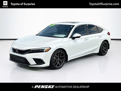 Platinum White 2022 Honda Civic Sport Touring