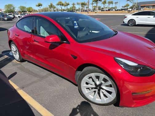 Red Multi-Coat 2022 Tesla Model 3 Long Range