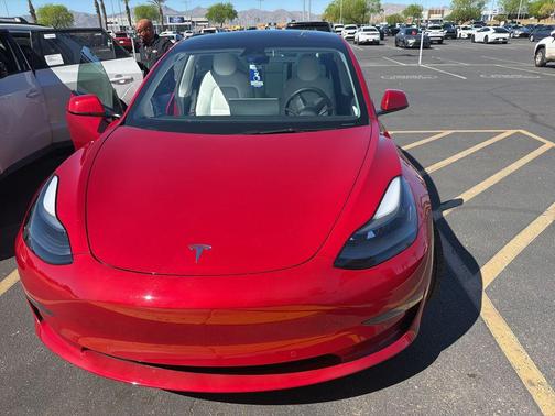 Red Multi-Coat 2022 Tesla Model 3 Long Range