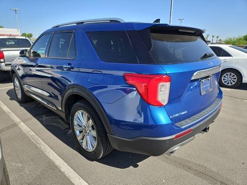Blue Metallic 2022 Ford Explorer Limited