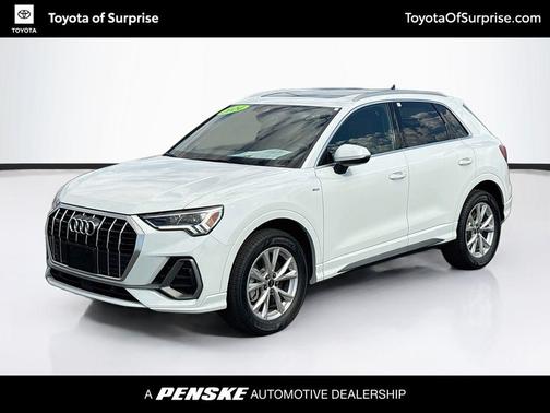 Glacier White Metallic 2024 Audi Q3 45 S line Premium Plus