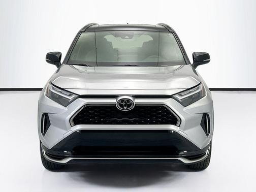 Silver Sky Metallic/Midnight Black Metallic 2025 Toyota RAV4 Hybrid SE