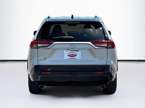 Silver Sky Metallic/Midnight Black Metallic 2025 Toyota RAV4 Hybrid SE