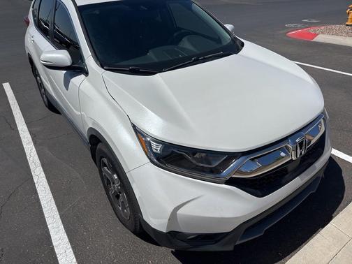Platinum White Pearl 2019 Honda CR-V EX