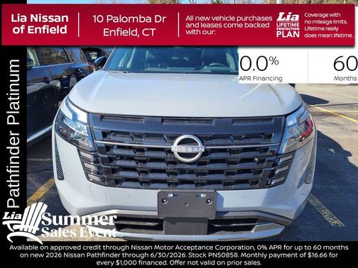 6 2026 Nissan Pathfinder Platinum